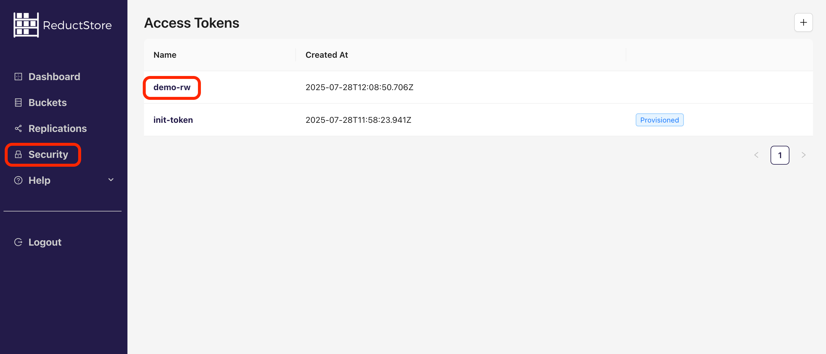Browse Access Tokens