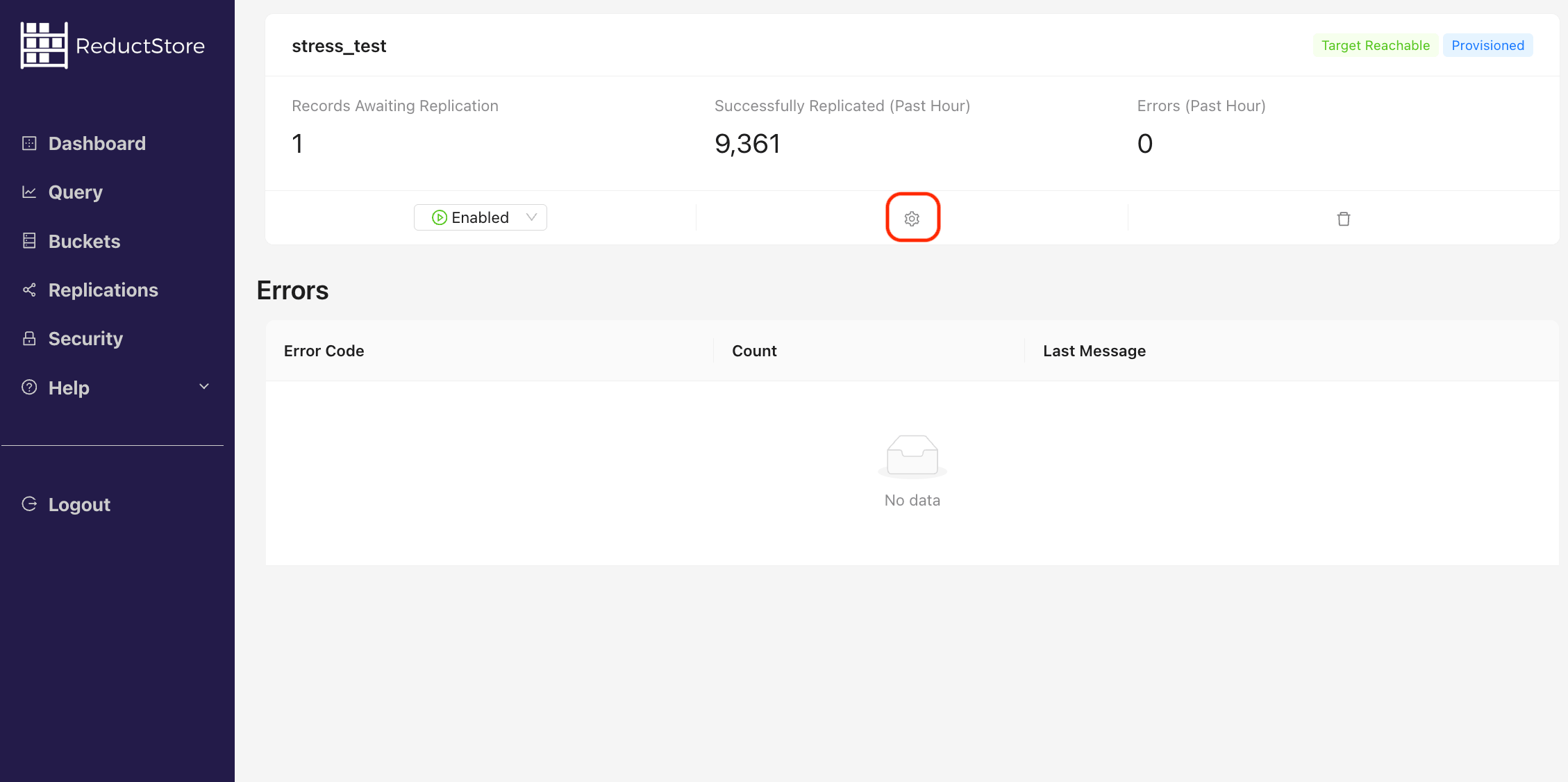 Browse Replication Task Details