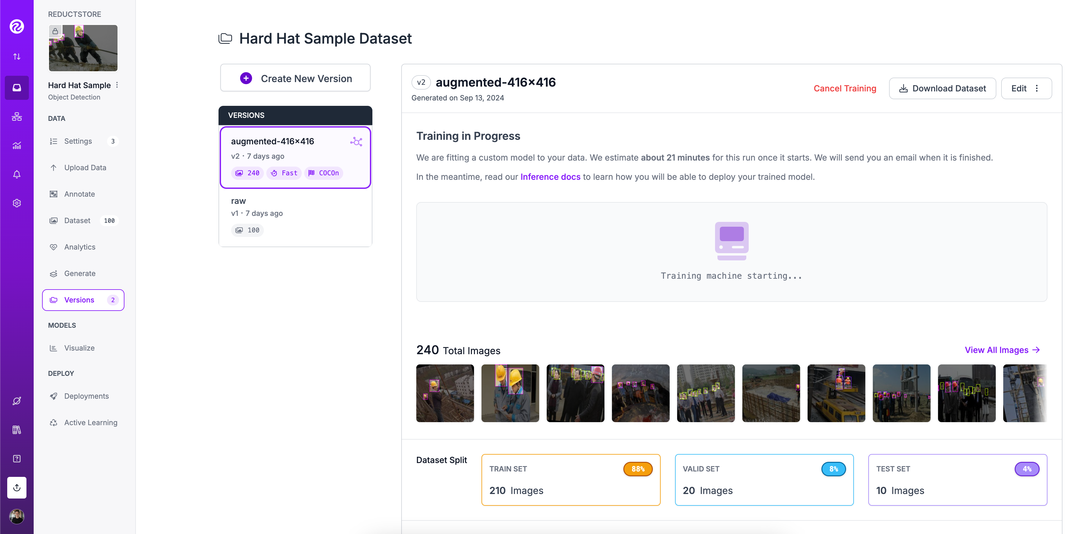 Roboflow Dashboard