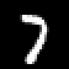 Handwritten digit 7, MNIST record 23957